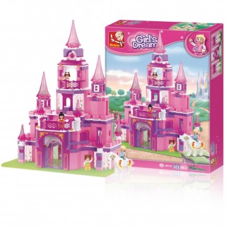 Конструктор Розовая мечта: Замок Принцессы Sluban M38-B0152